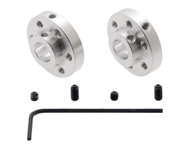 Pololu Universal Aluminum Mounting Hub for 8mm Shaft, M3 Holes (2-Pack)