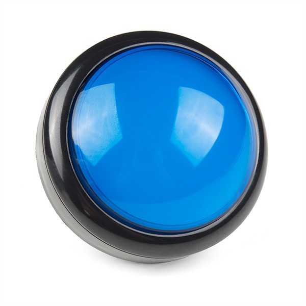 Big Dome Push Button - Blue