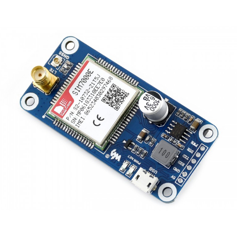 NB-IoT / eMTC / EDGE / GPRS / GNSS HAT for Raspberry Pi, for Europe, Africa, Australia, Southeast Asia