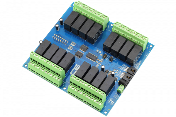 16-Channel DPDT Signal Relay Controller with I2C Interface