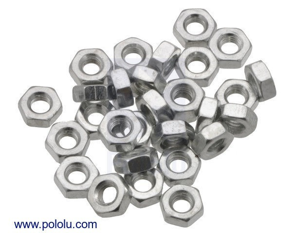 Machine Hex Nut: M2.5 (25-pack)