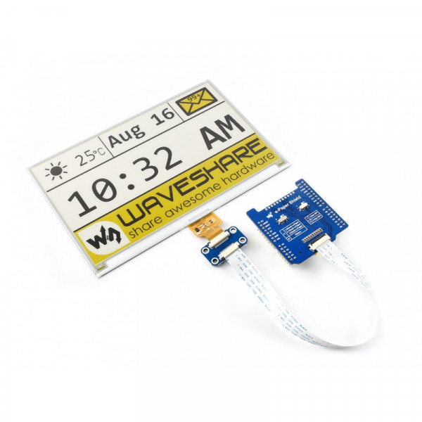 Universal e-Paper Raw Panel Driver Shield for Arduino/NUCLEO